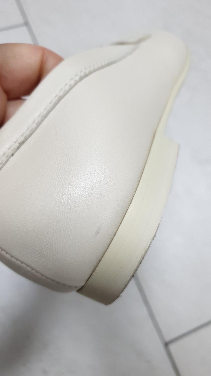 Chanel Ivory CC logo Loafers For Sale 4