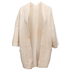 Chanel Ivory Fall/Winter 2001 Cashmere Cardigan