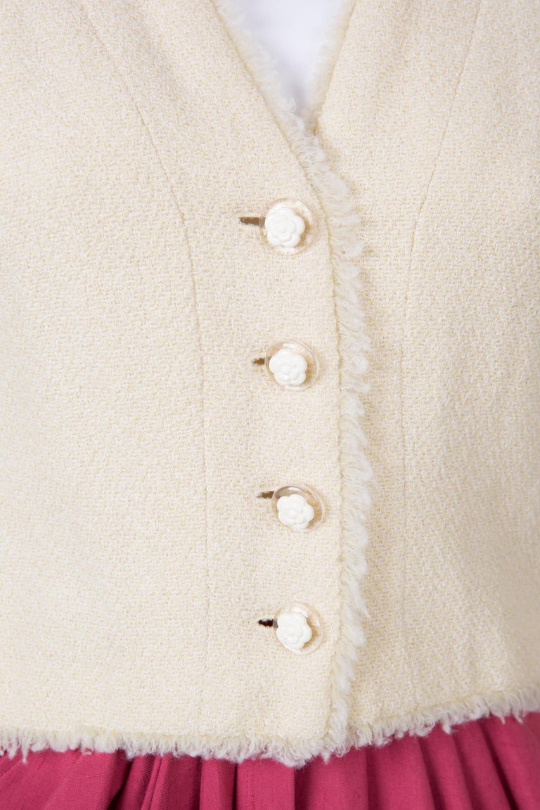 ivory boucle jacket