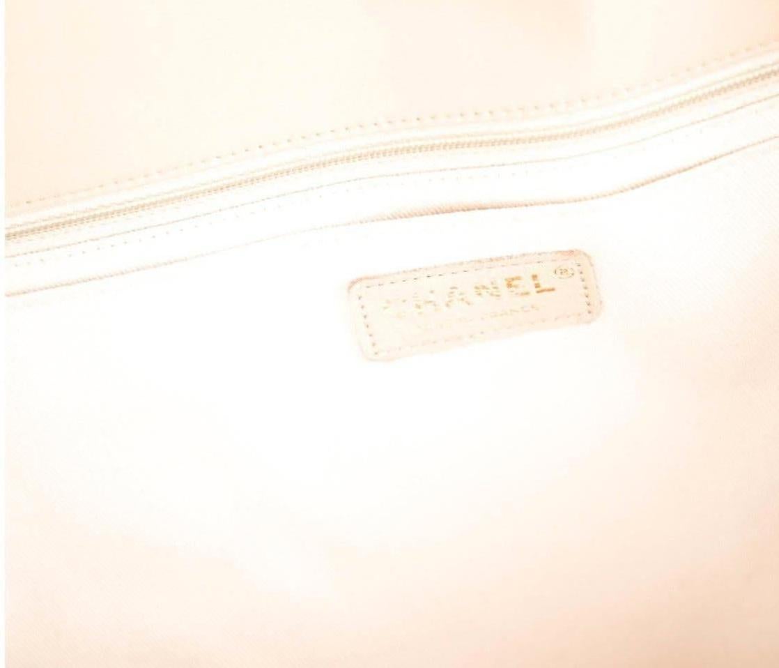 Women's Chanel Ivory Nude Multi-Color Tweed Gold Large Maxi Evening Shoulder Flap Bag