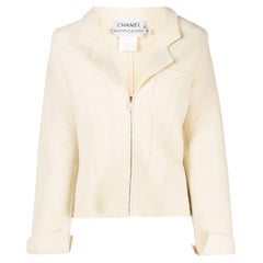  Chanel Ivory Wool Jacket