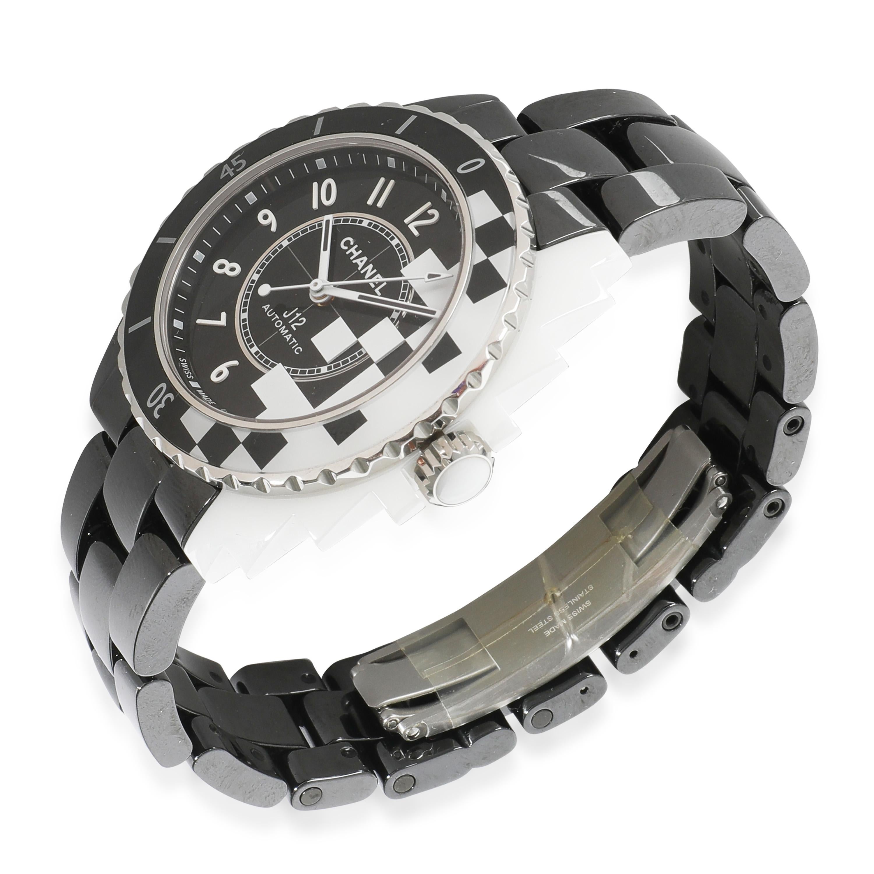 Chanel J-12 Cybernetic H7988 Unisex Watch in  Ceramic For Sale 1