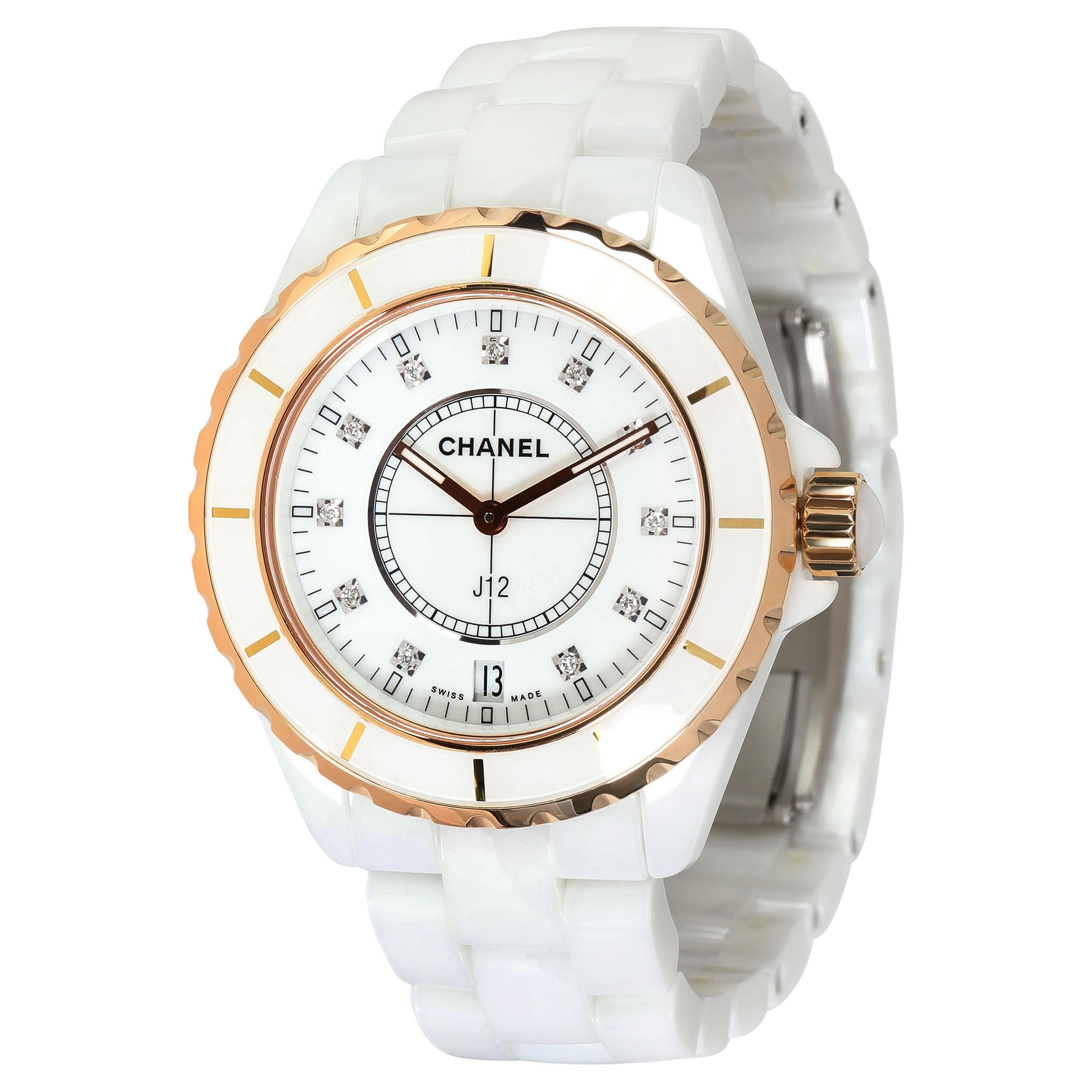 Chanel J-12 H2180 Unisex Watch in Ceramic at 1stDibs  chanel watch box, chanel  ceramic watch, chanel origin