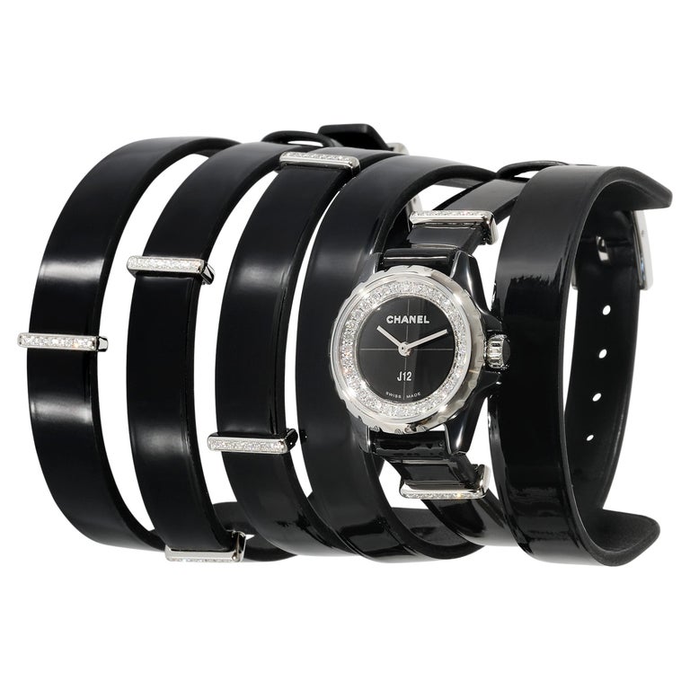 Chanel J12 Black Ceramic Ruby Markings Automatic Ladies Watch H1635 For  Sale at 1stDibs
