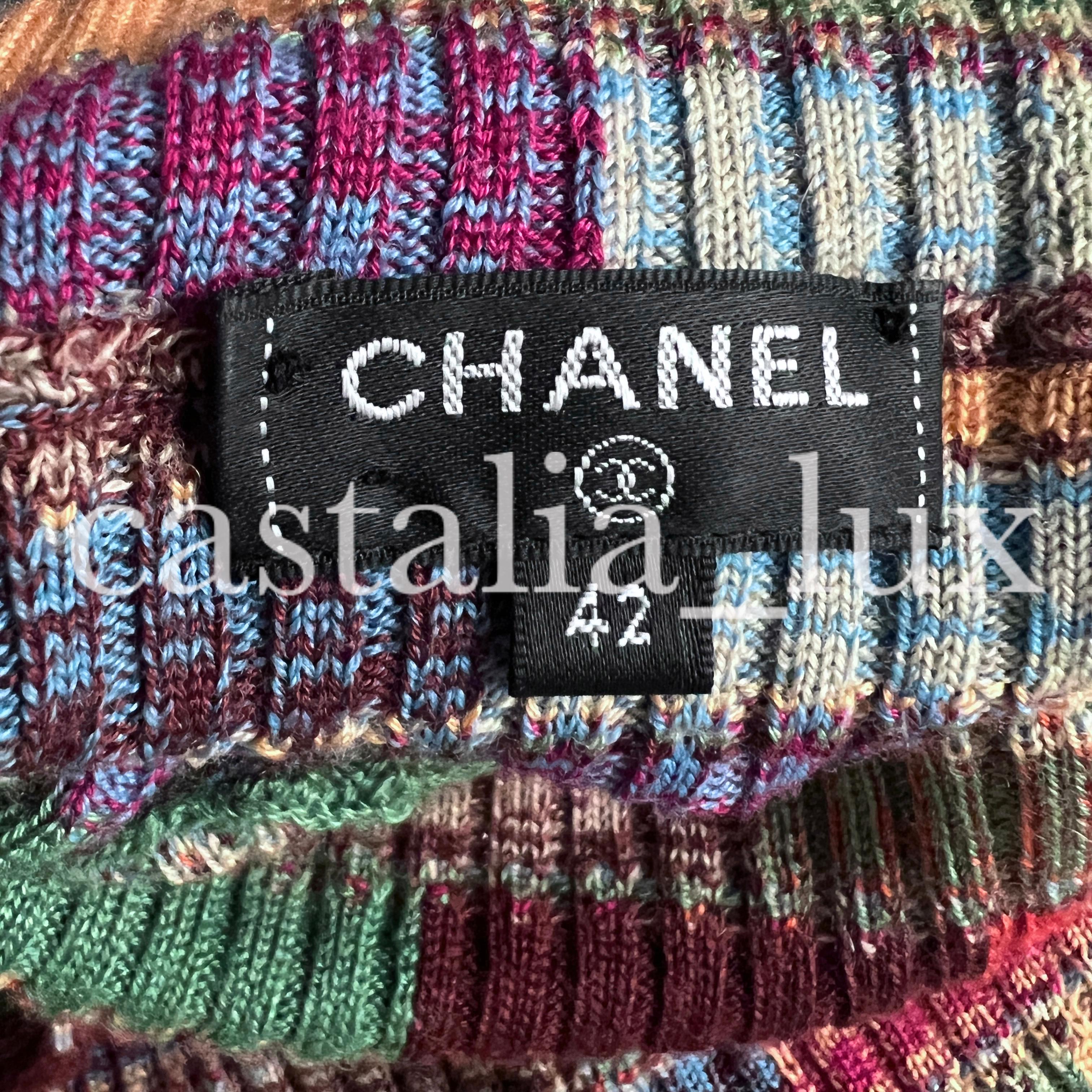 Chanel J Lo Style Paris / Hambourg Runway robe en cachemire en vente 6