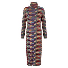 Used Chanel J Lo Style Paris / Hamburg Runway Cashmere Dress