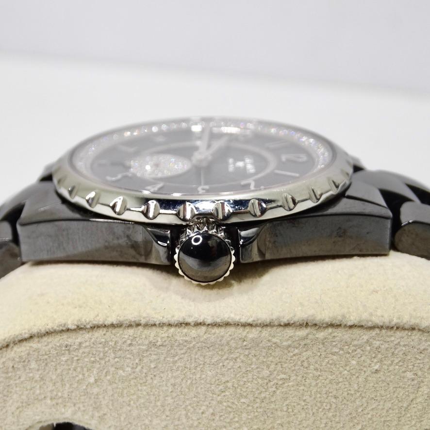 Chanel J12 33MM Black Dial Diamond Bezel with Black Ceramic Bracelet 4