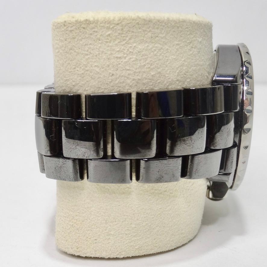 Women's or Men's Chanel J12 33MM Black Dial Diamond Bezel with Black Ceramic Bracelet