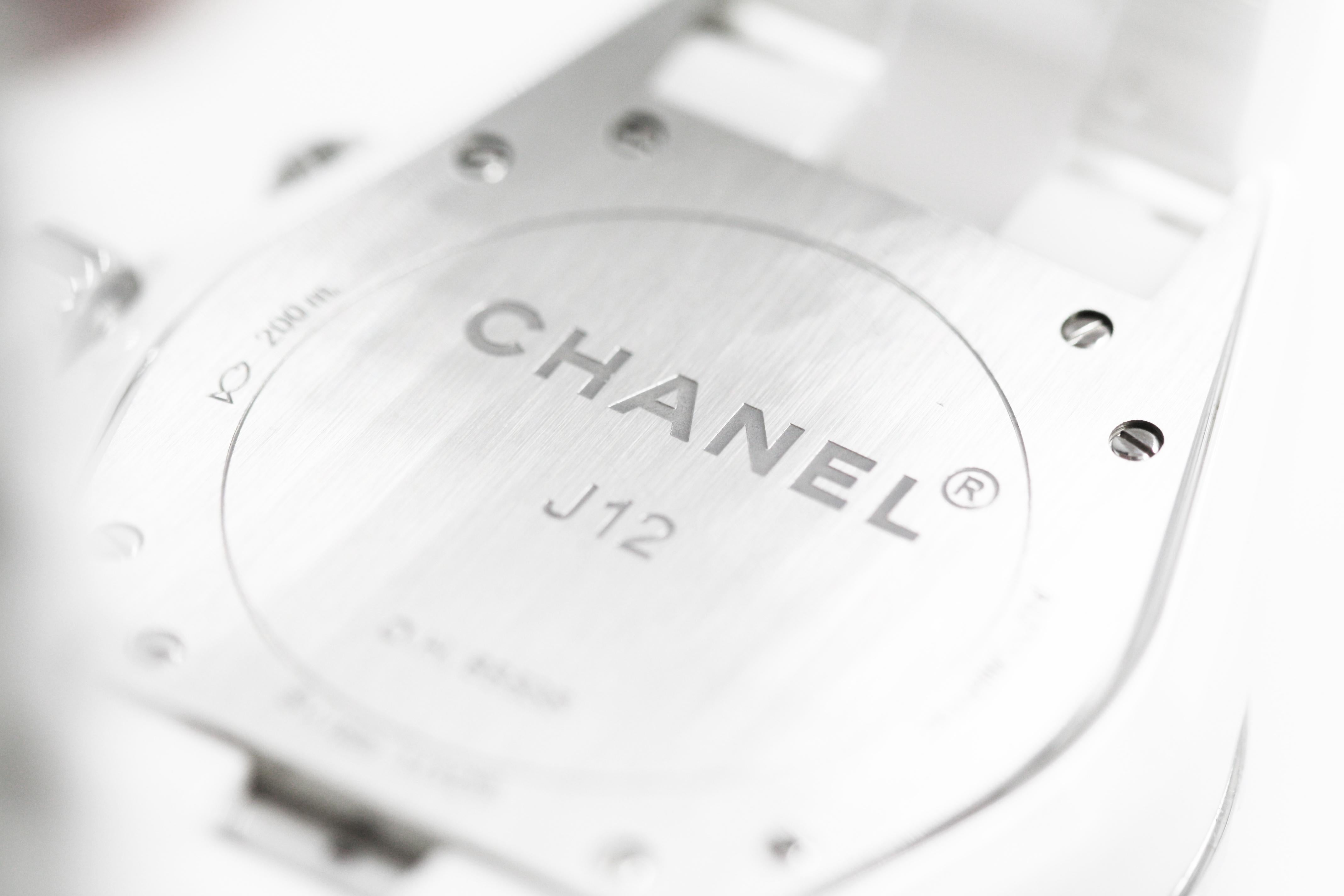 Chanel J12 Automatic Chronograph Watch, White Ceramic For Sale 4