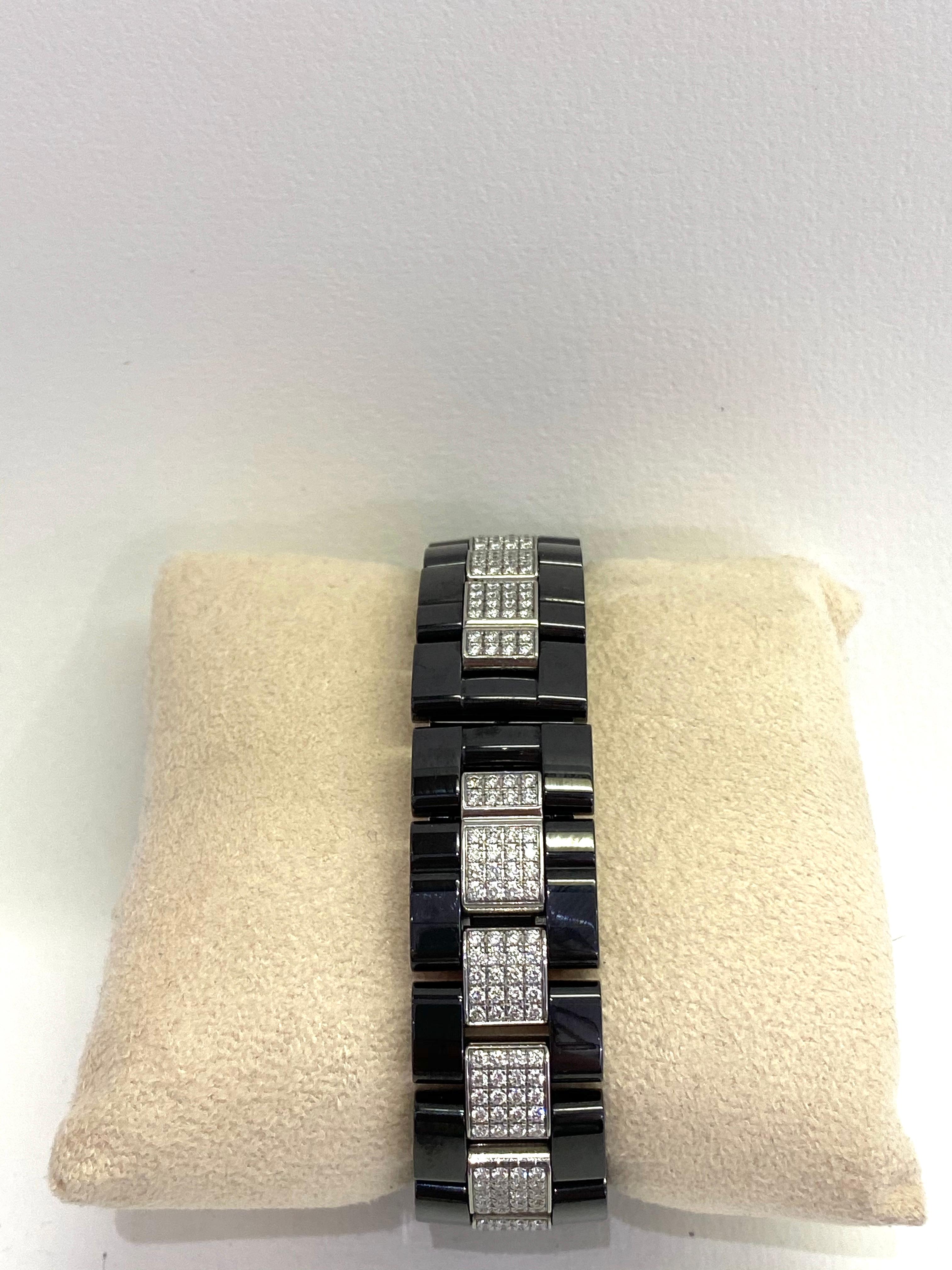 Women's or Men's Chanel J12 Black Ceramic Automatic Full Factory Diamond Watch