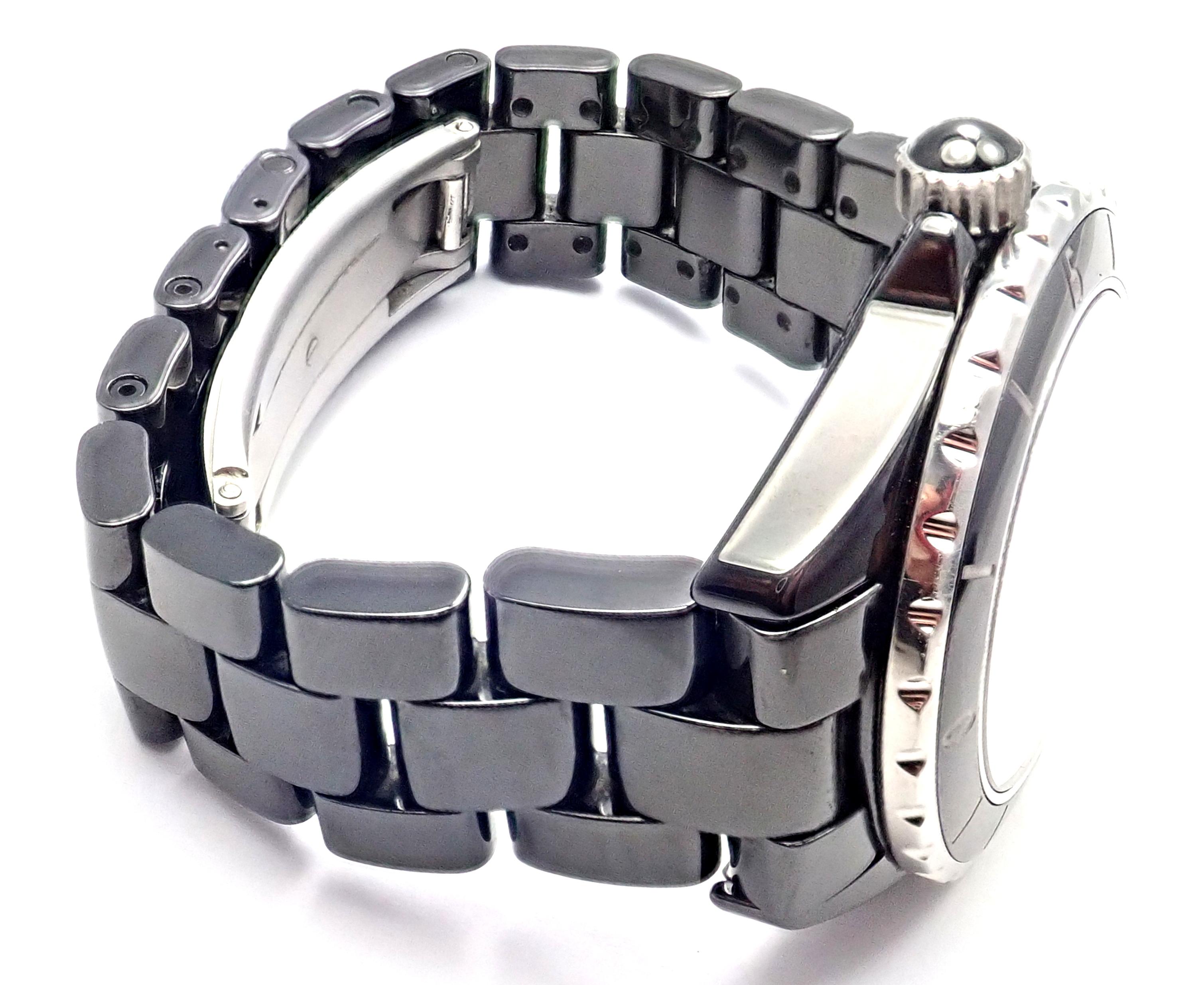 Chanel J12 Black Ceramic Automatic Diamond Watch Ref H1626 7