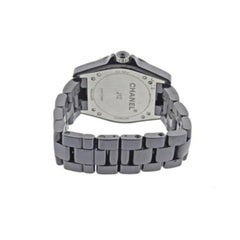 Chanel J12 Black Ceramic Diamond Watch H344