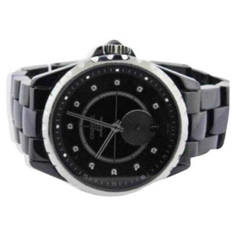 Chanel J12 Black Ceramic Diamond Chronograph 41mm Watch H1706