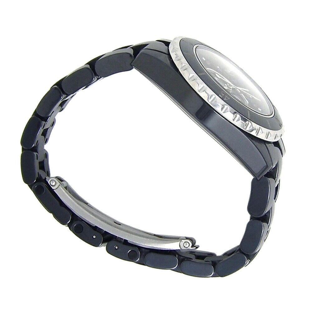 Chanel J12 Black Ceramic Quartz Ladies Watch H1634 In Excellent Condition For Sale In New York, NY