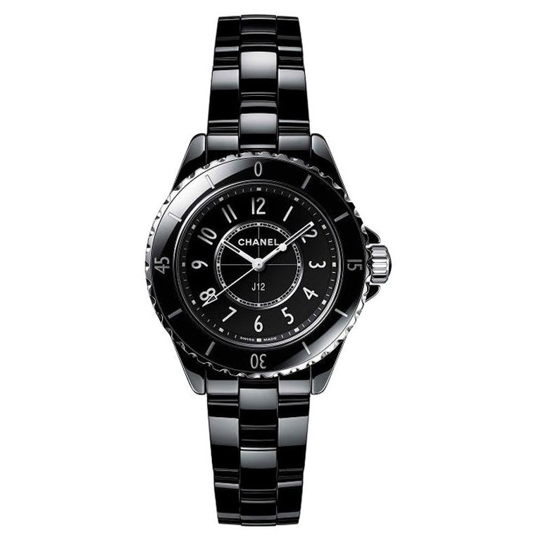 CHANEL J12 Quartz Lady's Watch in SS and White Ceramic