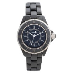 Chanel J12 Black Ceramic Wristwatch. Ref H0682, Quartz Movement. Year 2008.