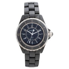 Chanel J12 Black Ceramic Wristwatch. Ref H0682, Quartz Movement. Year 2008.