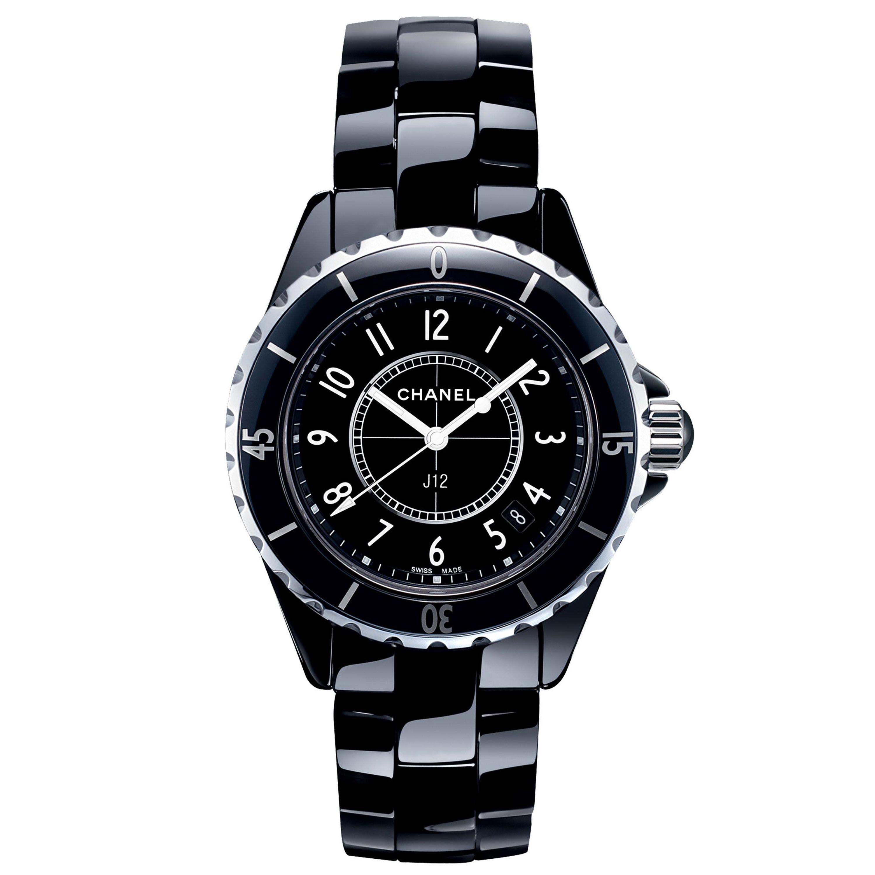 Chanel J12 Black Ladies Watch H0682