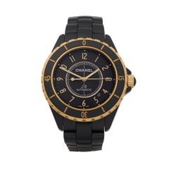 Chanel J12 Ceramic & 18k Yellow Gold H2918 Wristwatch
