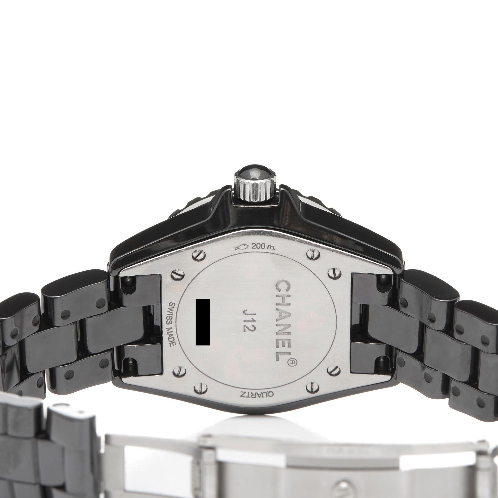 Chanel J12 Ceramic Diamond H2427 Wristwatch 2