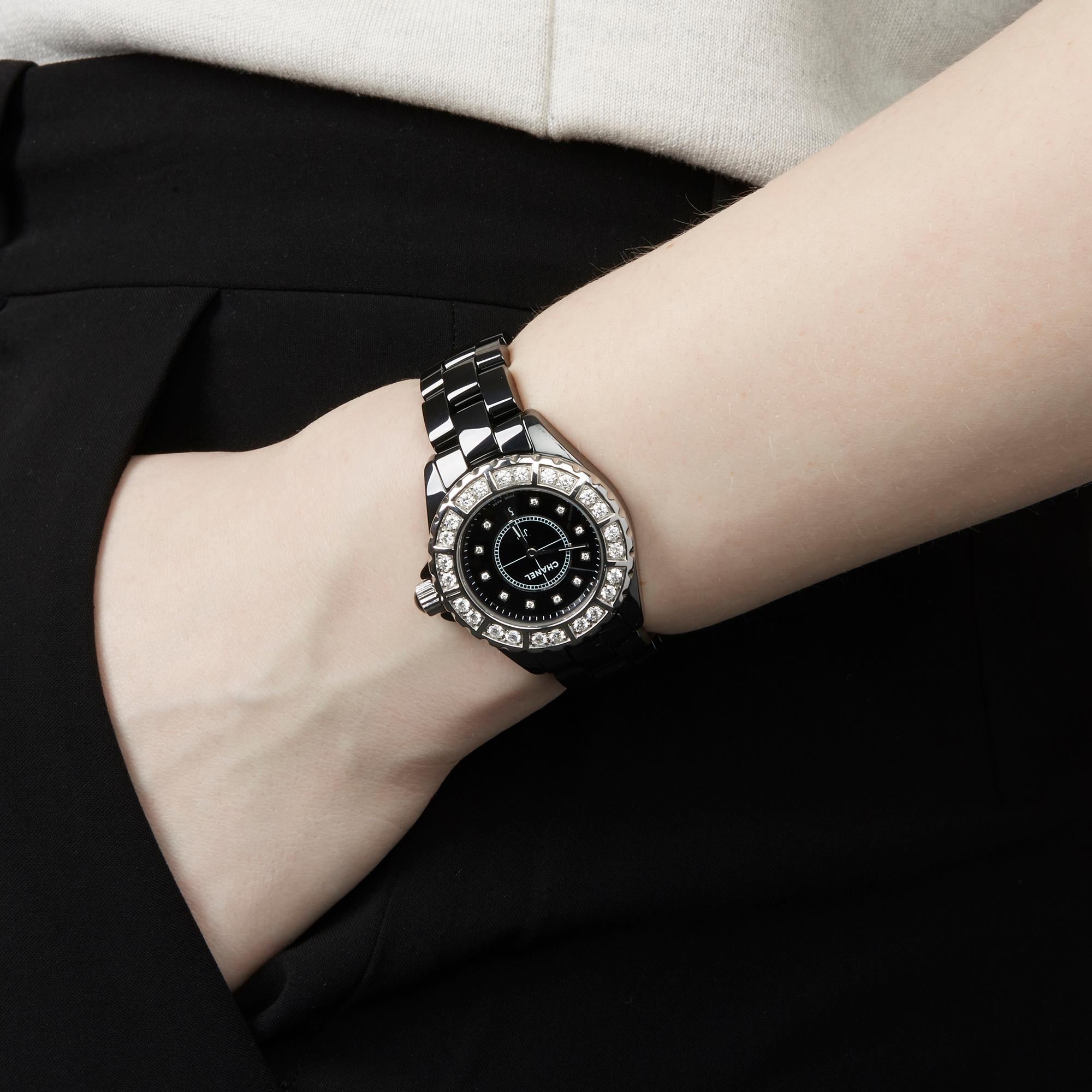 Chanel J12 Ceramic Diamond H2427 Wristwatch 3