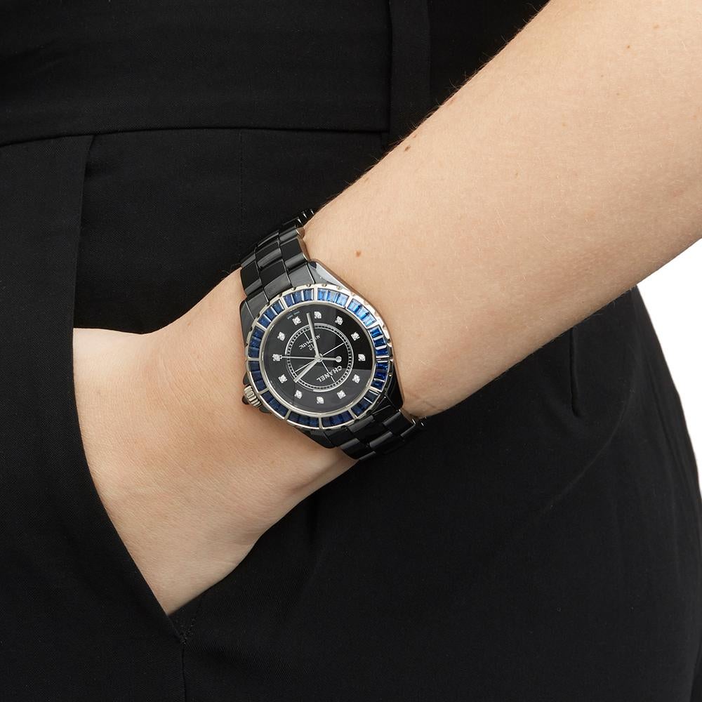 Chanel J12 Ceramic Sapphire H3122 Wristwatch 3