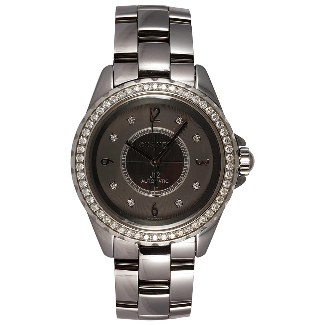 Chanel J12 Chromatic Ceramic Automatic Watch Factory Diamonds H2566