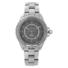 Used Chanel J12 Chromatic Ceramic Titanium Grey Dial Automatic Unisex Watch H2934
