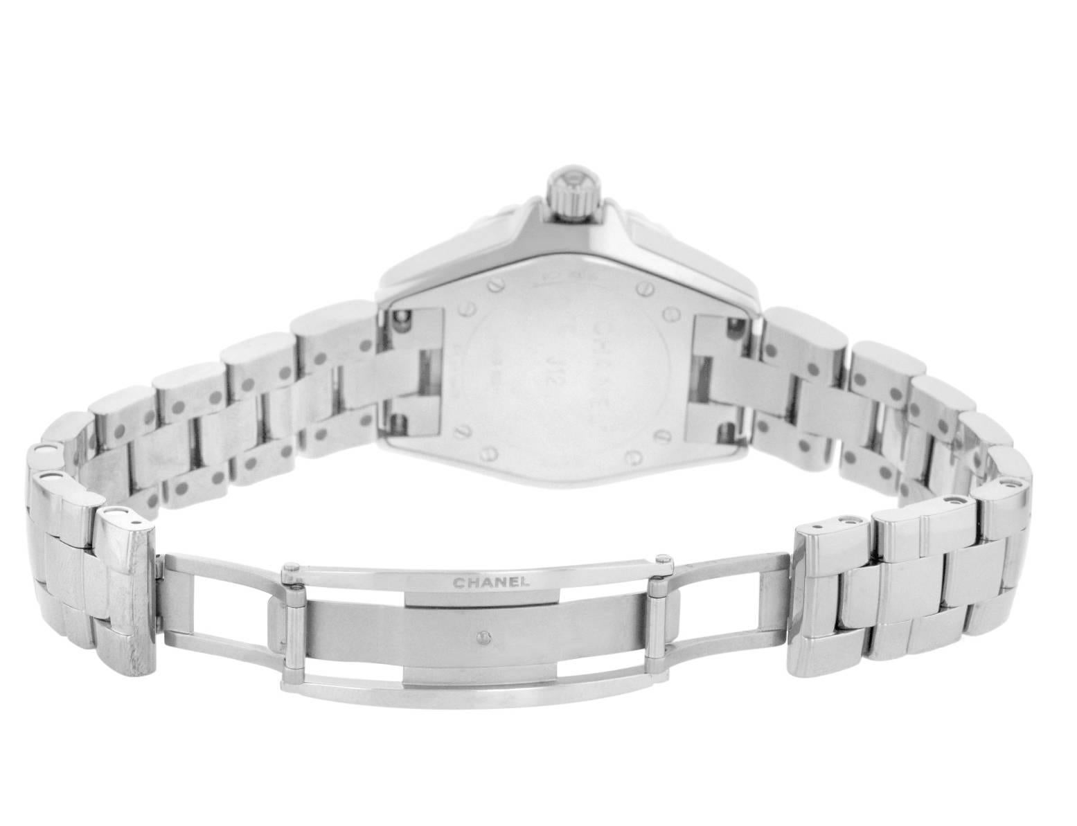 Modern Chanel J12 Chromatic Titanium Ceramic Gray Dial Quartz Ladies Watch H2978