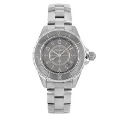 Chanel J12 Chromatic Titanium Ceramic Grey Dial Quartz Ladies Watch H2978