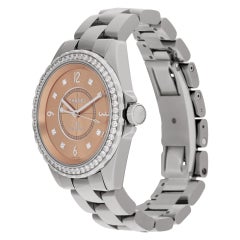 Chanel J12 Chromatic Watch with Diamond Pink Dial and Diamond Bezel