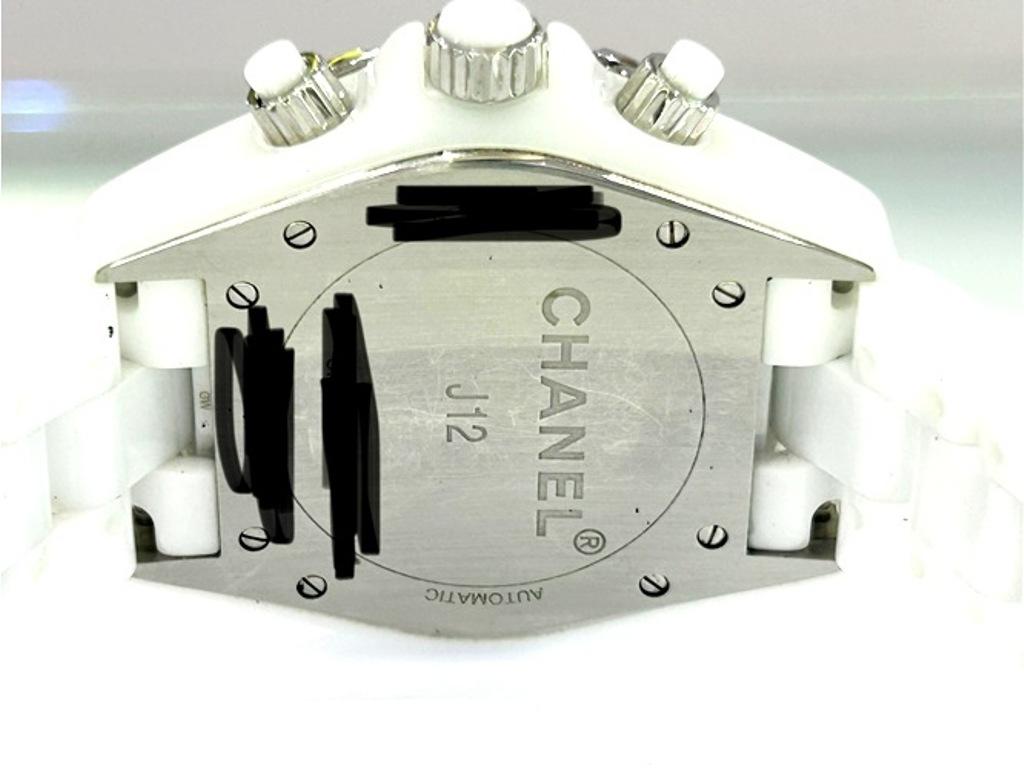 Chanel J12 Chronograph 41MM Diamond Dial Uhr mit Box & Papiere im Angebot 1
