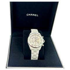 Chanel J12 Chronograph 41MM Diamond Dial Watch with Box & Papers