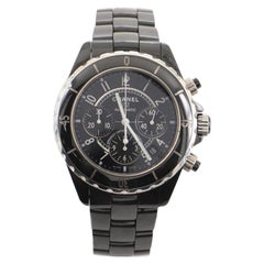 Chanel J12 Chronograph Automatic Watch Ceramic and Stainless Steel