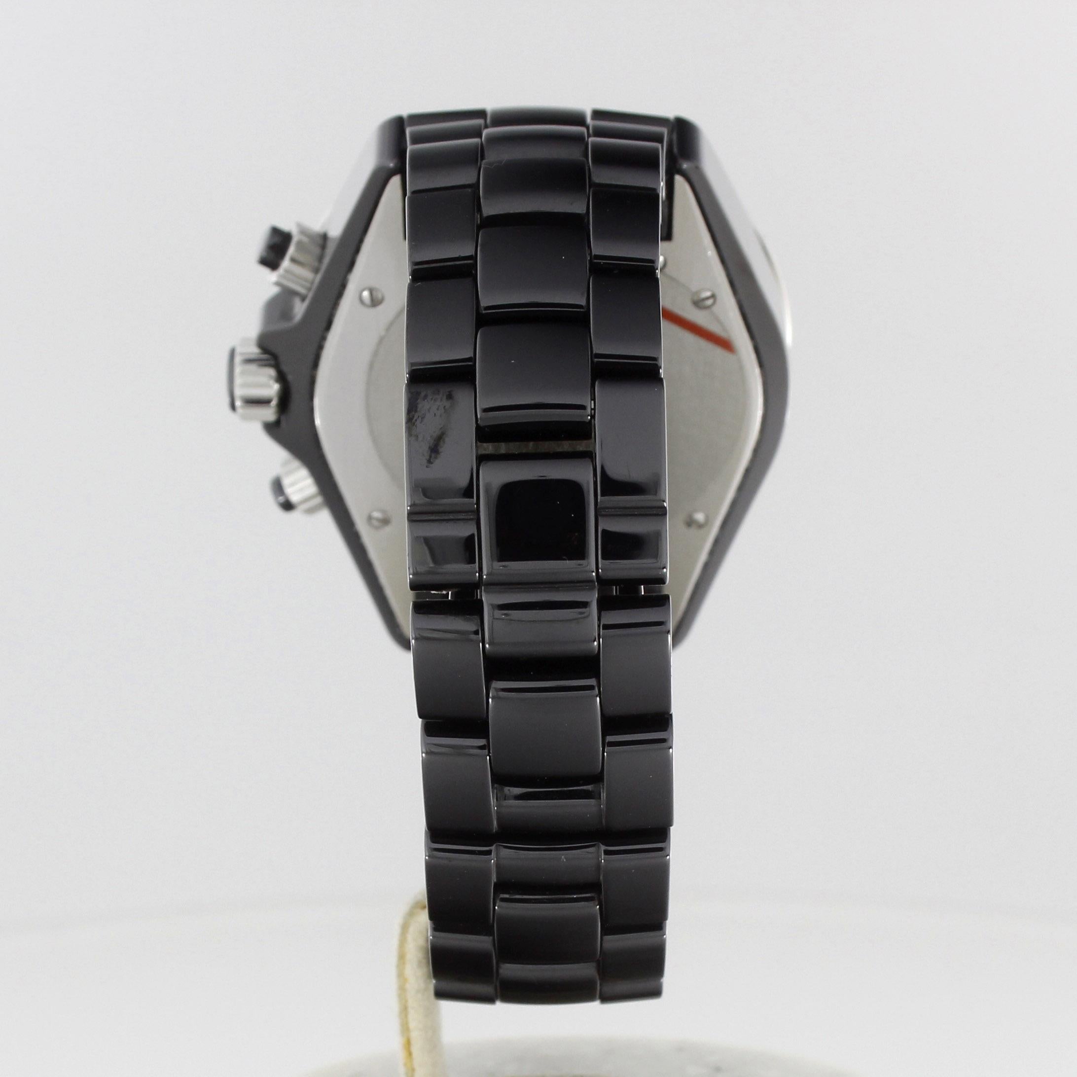 Chanel J12 Chronograph Schwarz Keramik H1178 Automatik-Armbanduhr von 2004 für Damen oder Herren