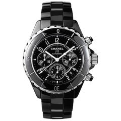 Chanel J12 Chronograph Chronometer Automatic Steel / Black Ceramic Face