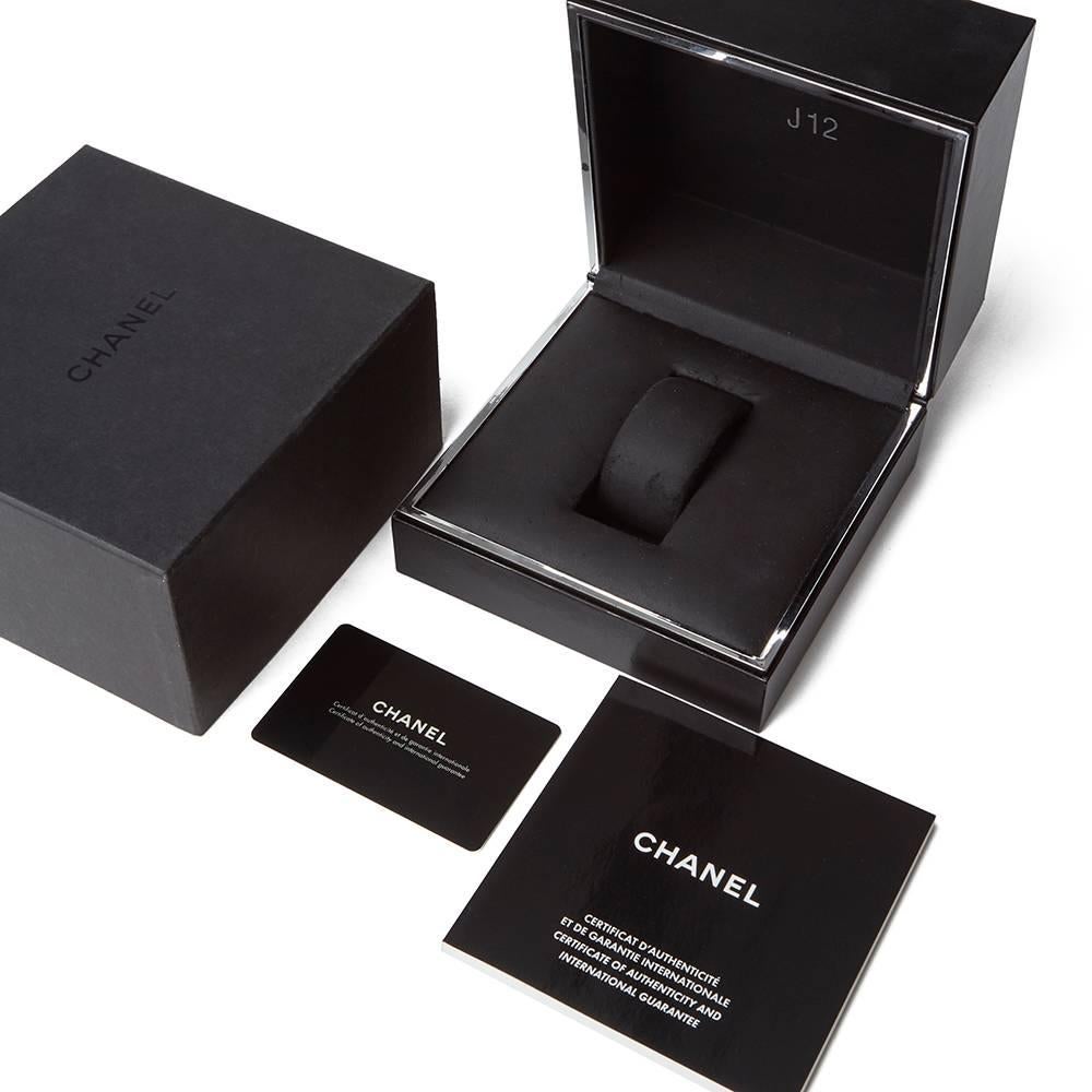 Chanel J12 Diamond Black Ceramic H2122 4
