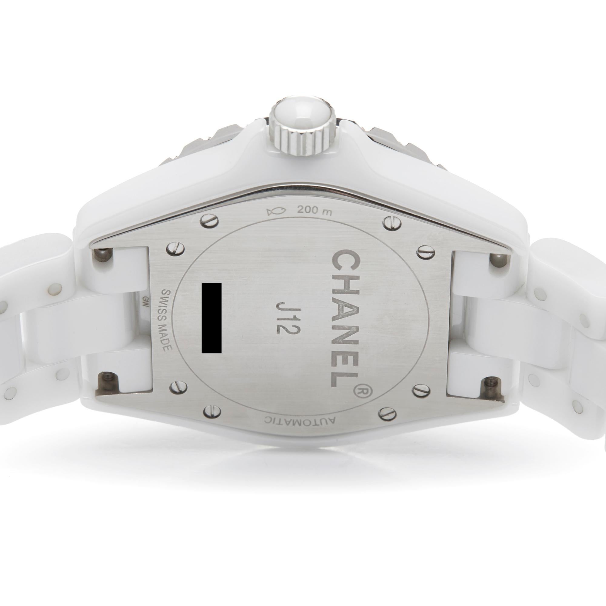 Chanel J12 Diamond Ceramic H1629 Wristwatch 2