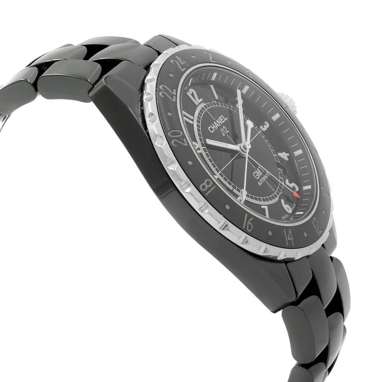 Chanel J12 GMT Black Arabic Dial Ceramic Automatic Unisex Watch H2012 ...