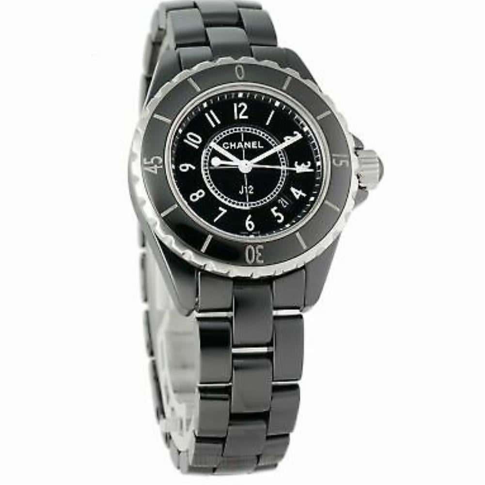 Contemporary Chanel J12 H0682, Black Dial, Certified and Warranty