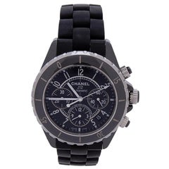 Used Chanel J12 H1007, Black Dial, Certified and Warranty