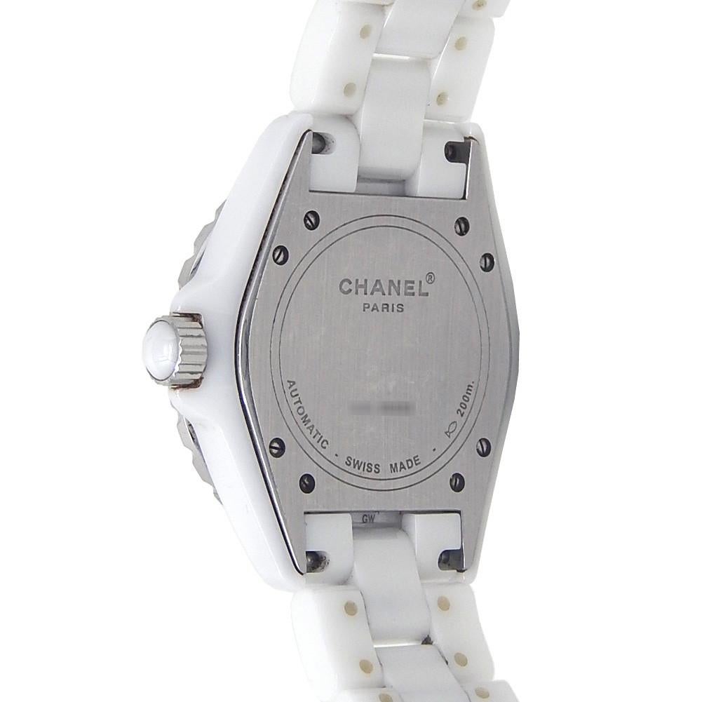 Contemporary Chanel J12 H1629, White Dial, Certified and Warranty