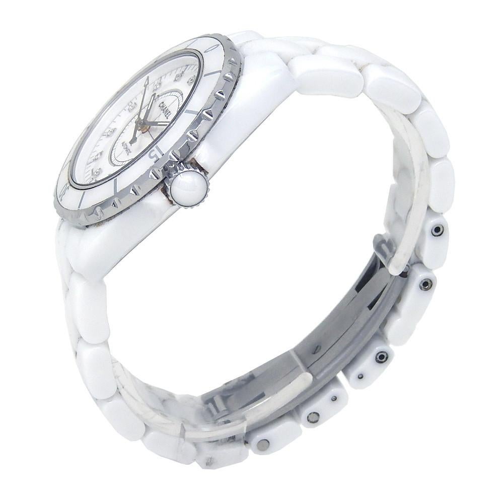 Chanel J12 H1629, White Dial, Certified and Warranty In Excellent Condition In Miami, FL