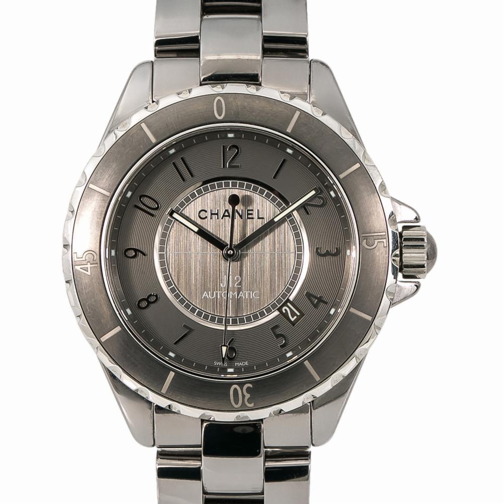 Contemporary Chanel J12 H2979, Grey Dial, Certified and Warranty For Sale