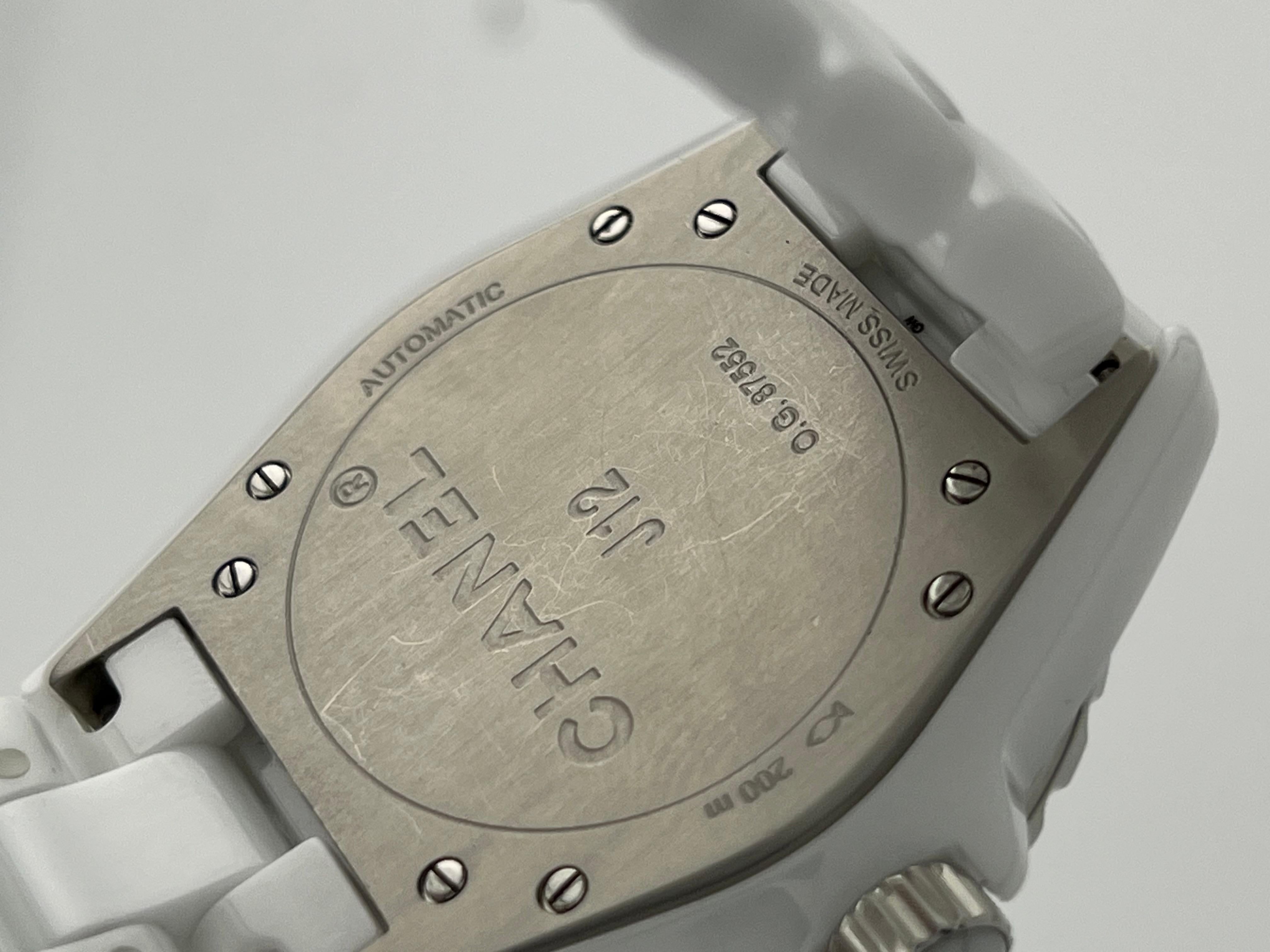 Chanel J12 H5700 Weiß Keramik Edelstahl Automatik 38mm 1