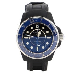 Chanel J12 Marine Automatic Watch Ceramic and Rubber 38