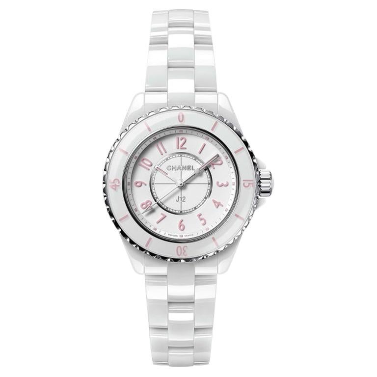 Chanel J12 Pink Blush Quartz Movement Ladies Watch H6755