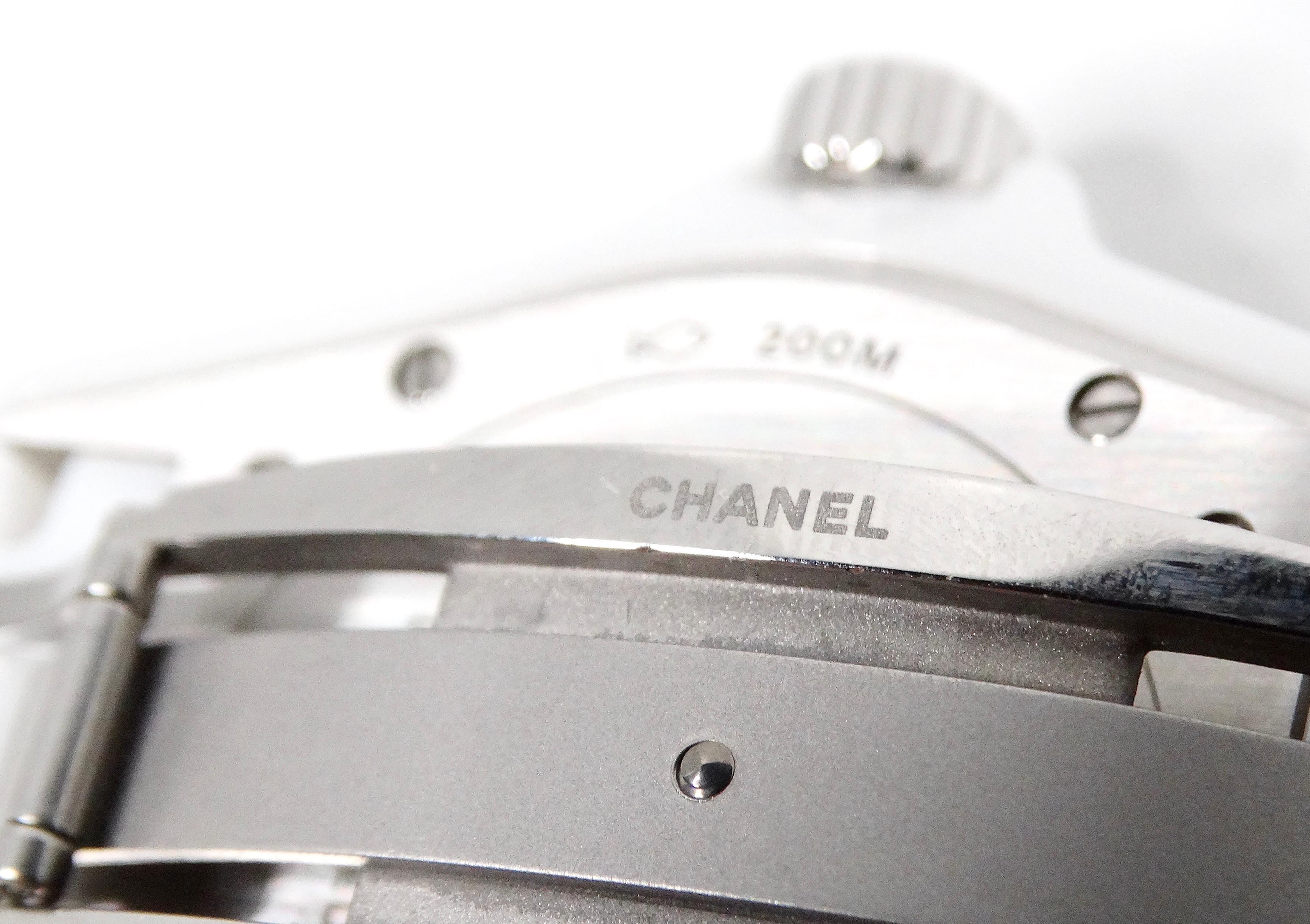 Chanel J12 Untitled Limited Edition White Automatic 38mm Wrist Watch For Sale 4