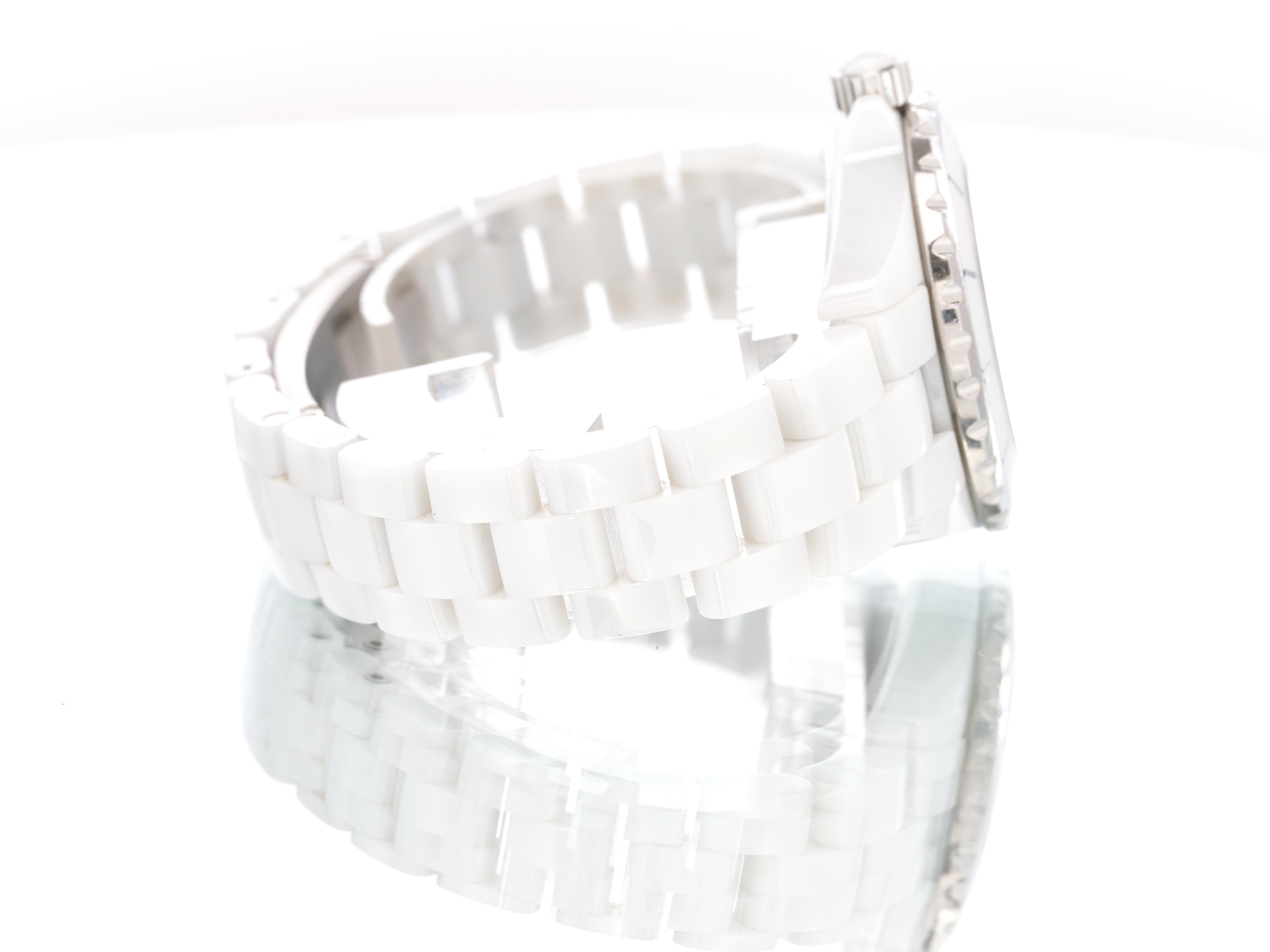 Chanel J12 White Ceramic 33mm Quartz Ladies Watch Boxed H0968 5