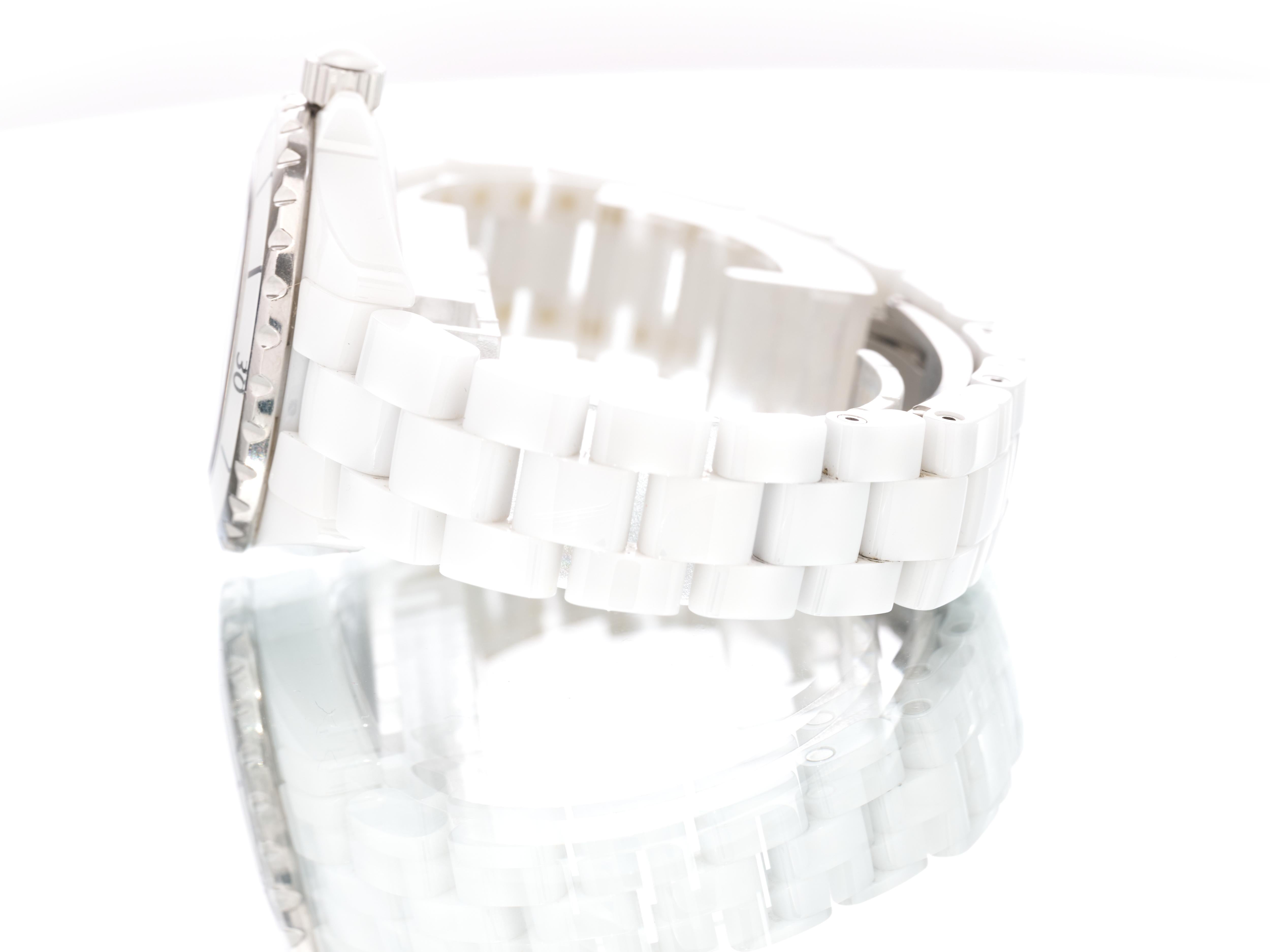 Chanel J12 White Ceramic 33mm Quartz Ladies Watch Boxed H0968 7